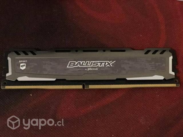 Memorias RAM 2x4GB DDR4 BALLISTIX