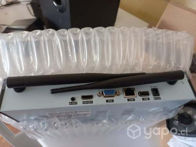 Kit 4 cámaras wifi fijas de seguridad