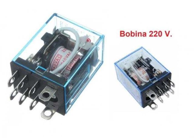 Rele Dos Polos Dos Contactos Bobina 220 Vac / Con