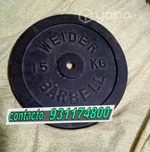 Discos Pesas 15KG "dos" METAL