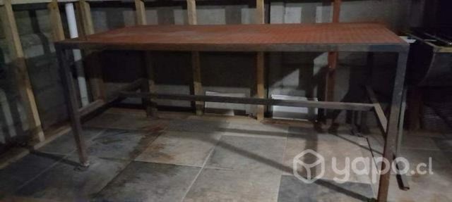 mesa de fierro( banco )