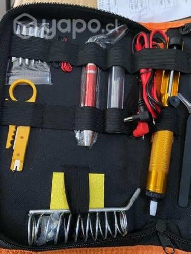 Kit eléctrico cautin 220v 60w regulable 17 piezas