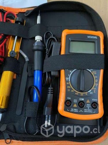 Kit eléctrico cautin 220v 60w regulable 17 piezas