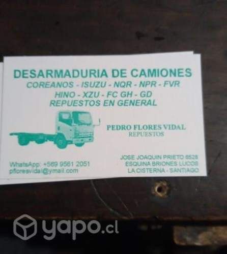 Mascara camion npr nqr