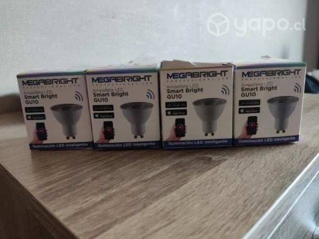 Pack 4 Ampolletas inteligentes GU10 Rgb