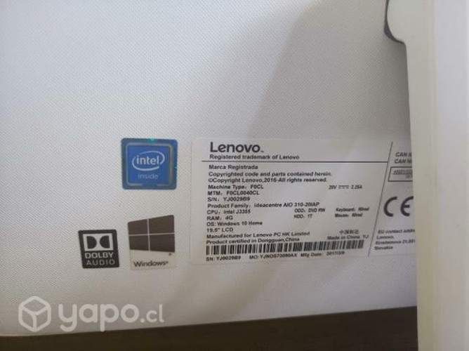 Computador Lenovo All in One