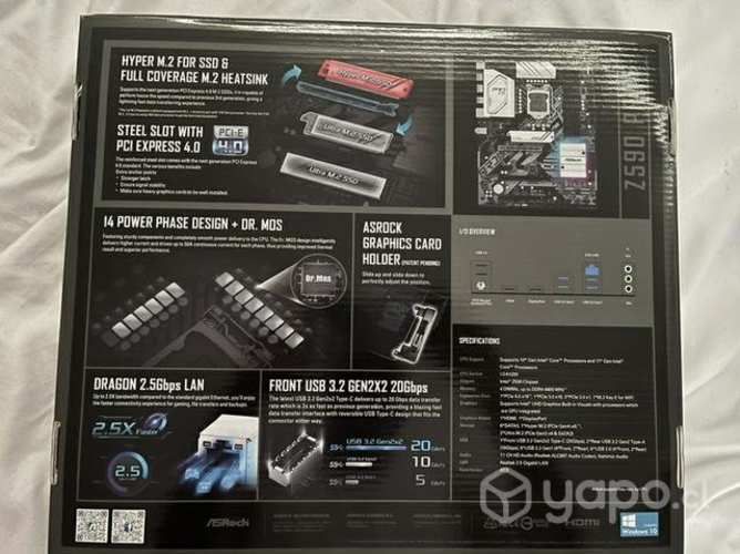 Placa madre asrock z590pro4 series