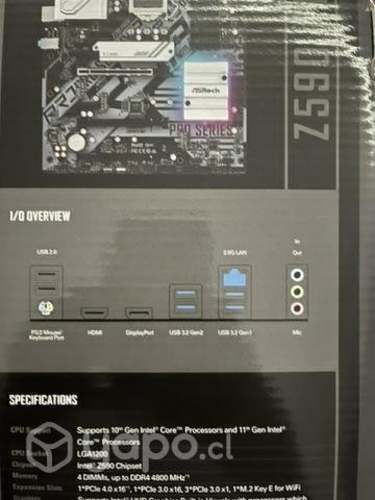 Placa madre asrock z590pro4 series