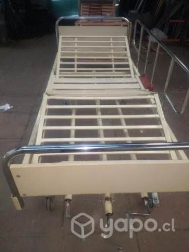 Catre clínico regulable + baranda