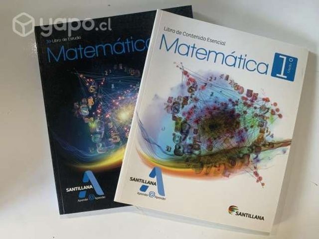 Libros Santillana Matemática Aprender 1ro medio