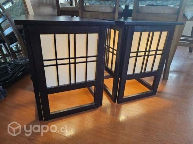 Mesas con lampara estilo oriental