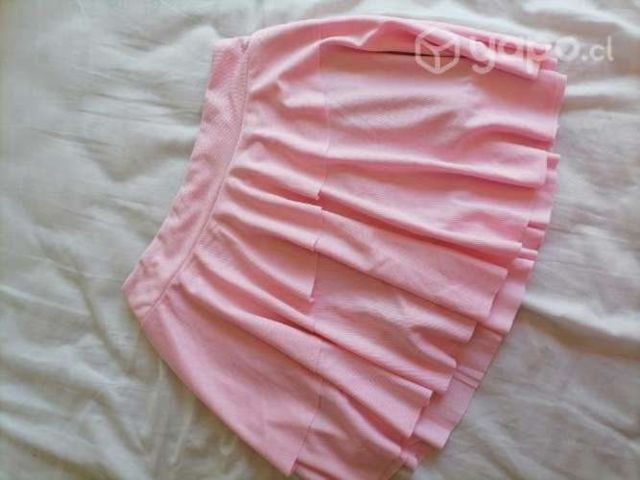 Falda para jugar padel o tenis rosada talla S