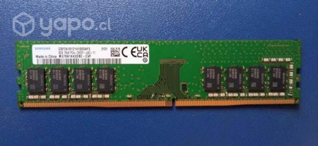 16GB Ram DDR4 (2x8GB) 2933 Mbps Samsung