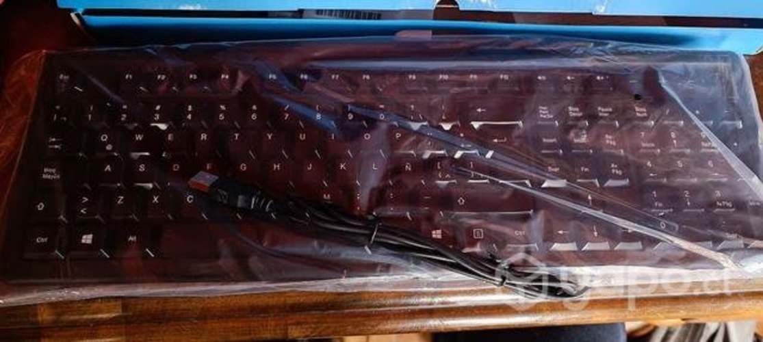 Teclado con cable USB HP