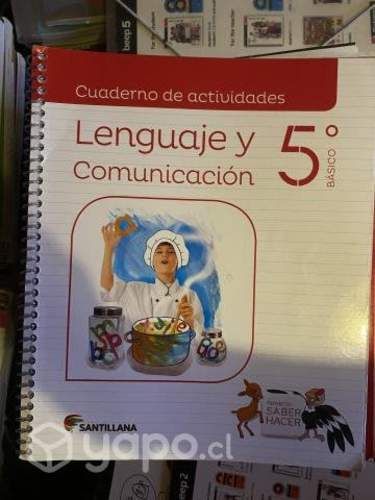 Libros 5° básico, Santillana, proyecto saber hace.