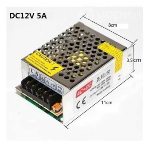 Fuente De Poder Conmutada Led Regulada 12 V 60 W