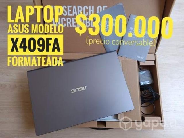 Laptop ASUS formateada