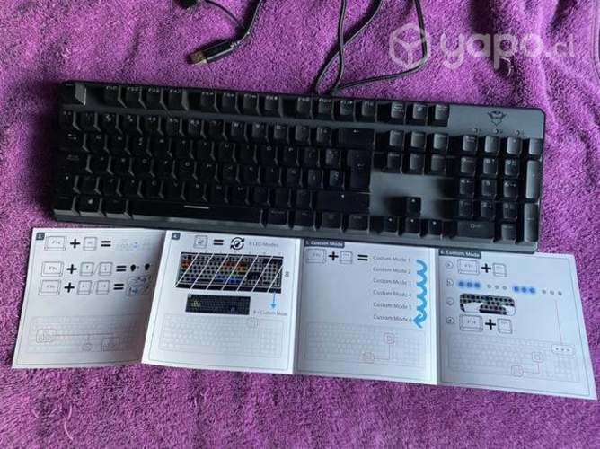 Teclado mecánico gxt asta switch rojo como nuevo