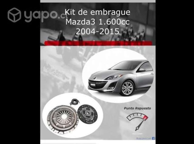 Kit de embrague Mazda 3 1.60cc 2004-2015