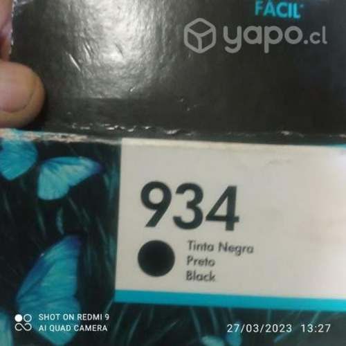 Tinta hp 934TN  black original