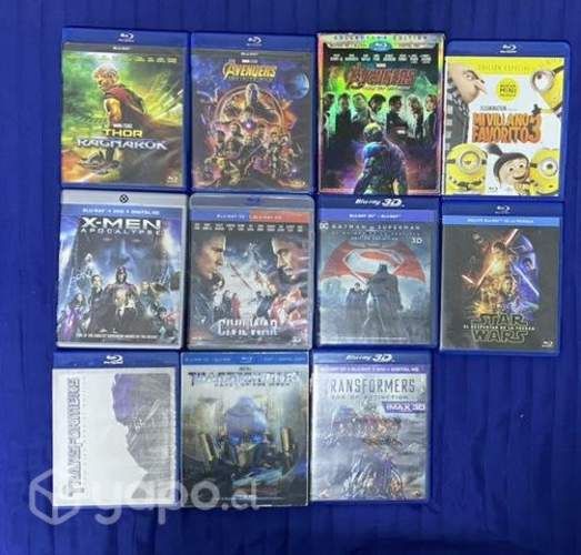 Blu ray original(Star wars,Marvel,Transformers,DC)
