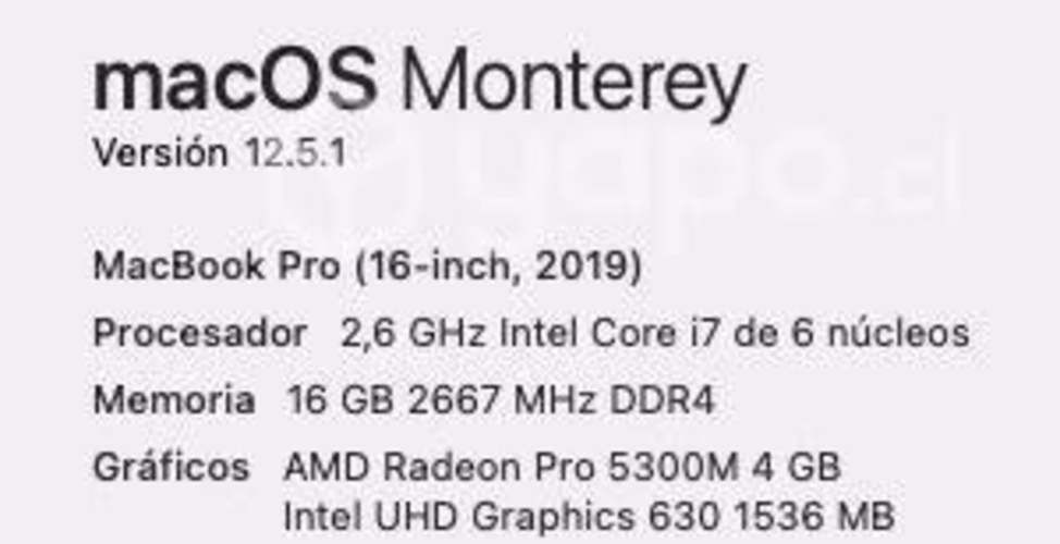 MacBook Pro 16 pulgadas
