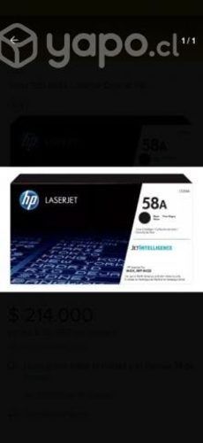 2 cartuchos o toner hp 58a originales
