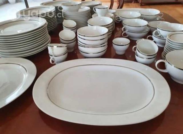 Thomas, Vajilla Antigua, Filete Plata, Impecable