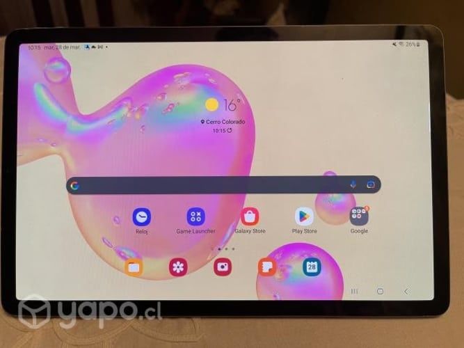 Galaxy tab s6 con teclado y lapiz