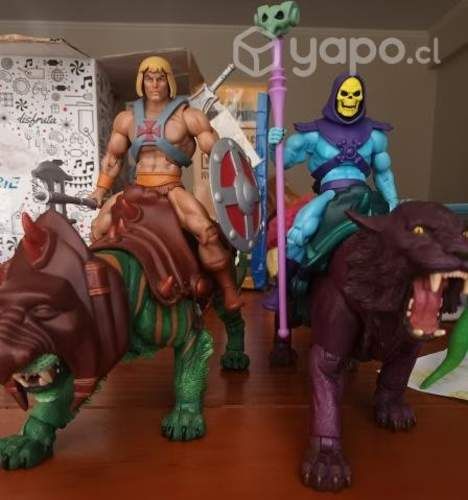 Figuras coleccion he man + battlecat y skeletor +p