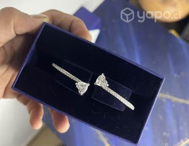 Brazalete dos corazones swarovski nuevo