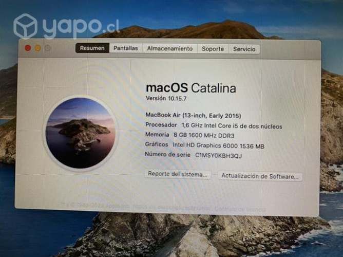 MacBook Air 13 pulgadas 2015