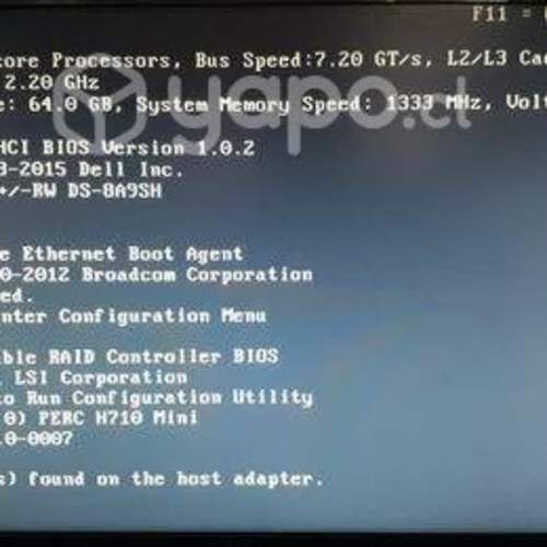 Servidor PowerEdge R520, 64GB Ram, 2 HDD 300GB