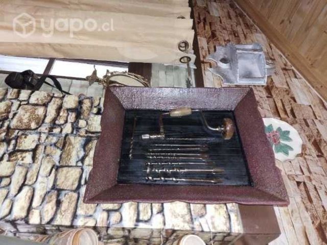 Cuadro taladro y mechas para decoración quincho