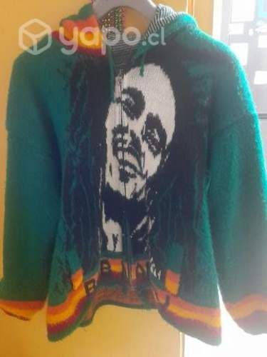 Poleron con gorro Bob marley