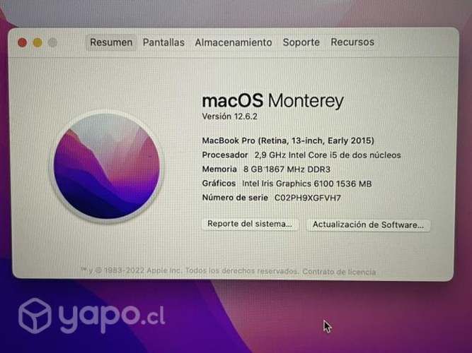 Macbook Pro 2015 Retina, 13, 512GB