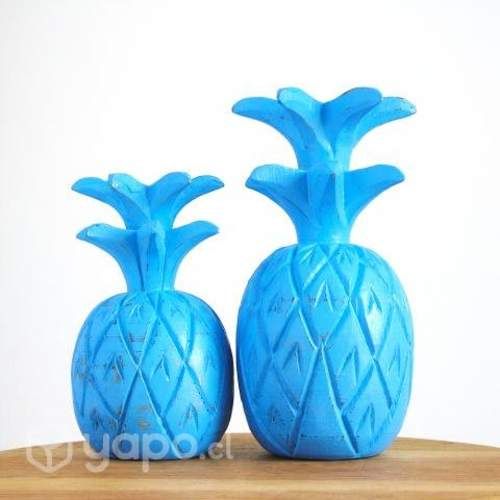 Set piñas color azul mediterráneo