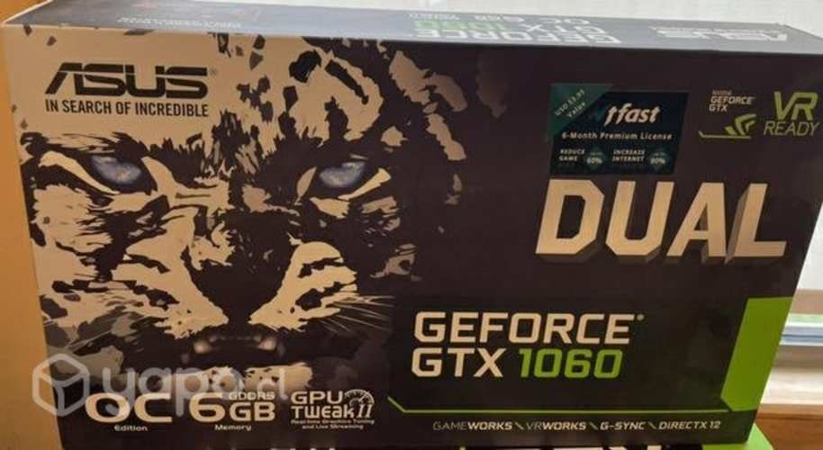 Tarjeta de Video Gtx 1060 6gb oc