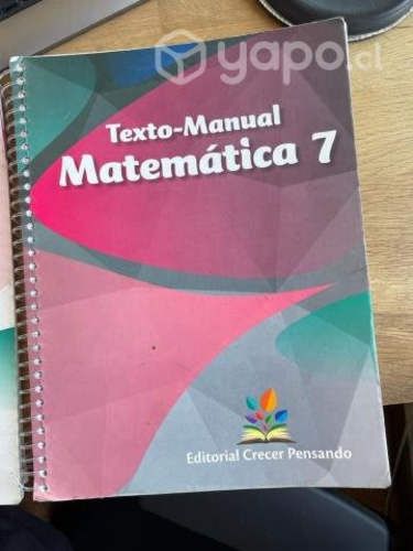 Libro Matemáticas 7mo, Crecer Pensando