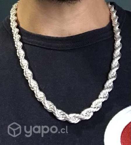 Cadena tourbillon de plata 925 , 151 gramos .