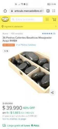 Camilla masajes+ollas+piedras