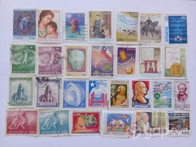 Lote 51.- 130 Sellos de Chile y el Mundo