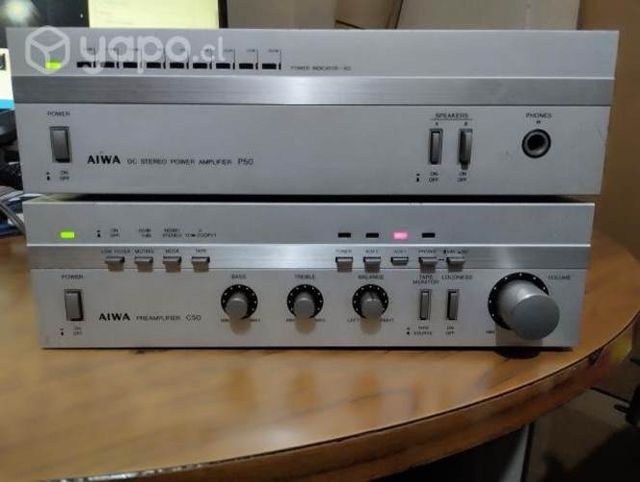 Equipo aiwa amplificador y preamplificador