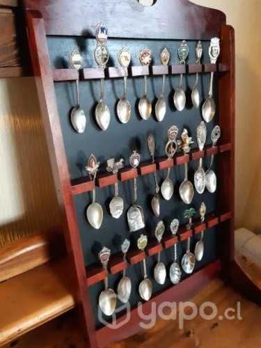 Colección de cucharas diferentes países