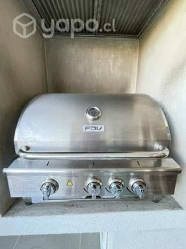 Parrilla a gas marca FDV