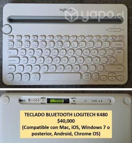 Teclado bluetooth logitech k480