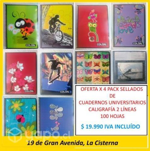 Cuaderno Universitario Caligrafía Horizontal