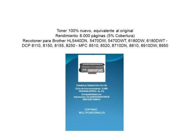 Toner alternativo tn750-720