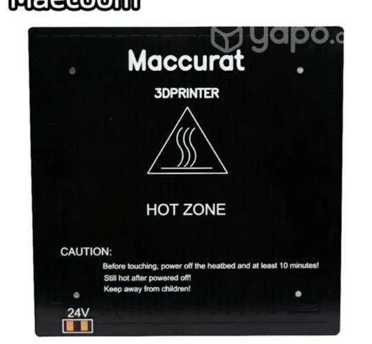 Cama caliente impresora 3d 200 w 180x180x3 mm