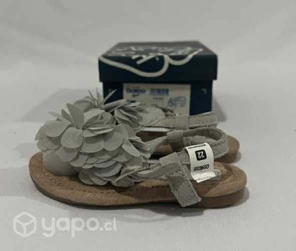 Chala 100% Cuero Marca Oshkosh N*22 Gris